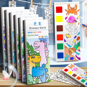 子供用ドローイングブック20枚の水彩画ガッシュ絵画本子供用DIY手描き絵本 - Product Image 6