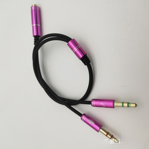 D1013 Cable Adaptador Divisor de Audio Auxiliar de 3.5mm <span class=keywords><strong>TRRS</strong></span> Hembra a Doble <span class=keywords><strong>TRRS</strong></span> Macho en Y para Auriculares/Audífonos - Product Image 4