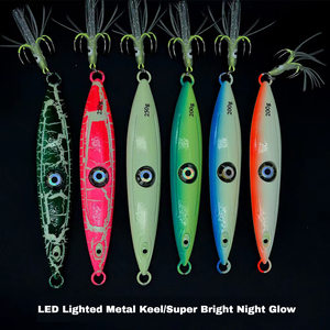 <span class=keywords><strong>Leurre</strong></span> en forme de couteau pour la pêche en <span class=keywords><strong>mer</strong></span> en bateau, type Saury, avec lumière luminescente puissante et effet de flash amélioré - Product Image 1