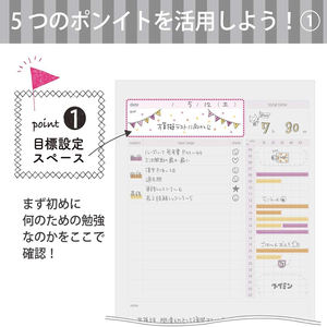 Cuaderno de Planificación de Estudios, Libro de Plan de Estudio Diario, Encuadernación Inalámbrica, Diseño Plano que No se Desprende al Desplegar, Fácil de Escribir - Product Image 4