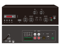 Amplificateur de mixage 2 canaux 180 W avec FM, Bluetooth, MP3, carte SD, amplificateur numérique OEM ODM, petite taille, pour magasins, restaurants, cafés