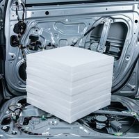 Feutre non tissé blanc aiguilleté pour isolation acoustique intérieure automobile, panneau de rembourrage, épaisseur personnalisée