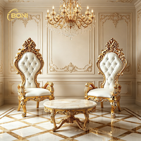 Chaises Trône Royales à Dossier Haut pour Mariés, Canapé de Mariage de Luxe pour Salon, Appartement ou Bar