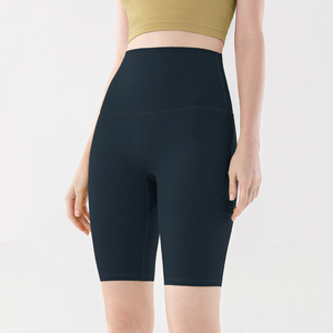 Shorts de vélo effet seconde peau été 2026 - Shorts de yoga sculptants taille haute 5 pouces pour <span class=keywords><strong>femme</strong></span> - Product Image 2