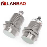 Capteur de proximité inductif métallique Lanbao M4 M6.5 M12 M18 M30 à distance étendue avec câble de 2 m