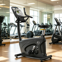 Bicicleta Estática Vertical Comercial Personalizable con Pantalla LED de Matriz de Puntos y 7 Programas Preestablecidos