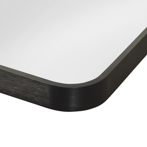 Modern Luxury 24*36 Inch <b>Wall</b> <b>Mirror</b> Black Bathroom <b>Mirror</b> Aluminum-Alloyed Frame Rounded Corner Glass Small Decorative Box - Product Image 3