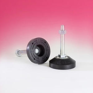 Pieds de nivellement pour meubles HARMONIE à finition passivée, boulons en acier inoxydable, filetage métrique, qualité standard, modèle P21 SUS-007 - Product Image 1