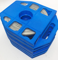 Kit de cerclage manuel en acier inoxydable avec dévidoir, bande SS304 de 19 mm x 0,76 mm pour matériel de ligne de poteau FTTH