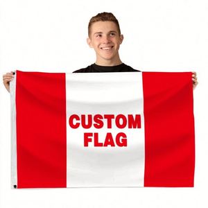 Outdoor Advertising <b>Flags</b> & Banners 3x5FT RTS 150D Custom Anti-Wrinkle Polyester Flying/Hanging - Product Image 2