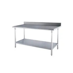 Kitchen Furniture Stainless Steel Double-layer Factory Commercial Operation Worktable