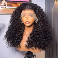 Perruque courte bouclée Pixie sans colle en cheveux humains vietnamiens bruts bon marché, perruque en dentelle HD 13x6 pour femmes noires en solde