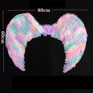 <span class=keywords><strong>Ali</strong></span> <span class=keywords><strong>di</strong></span> <span class=keywords><strong>angelo</strong></span> con piume colorate Cosplay oggetti <span class=keywords><strong>di</strong></span> scena per adulti festa <span class=keywords><strong>di</strong></span> Halloween laurea nero bianco rosa arcobaleno <span class=keywords><strong>ali</strong></span> <span class=keywords><strong>di</strong></span> fata - Product Image 6