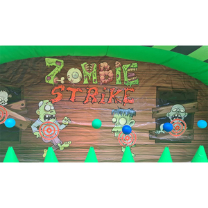 Structure gonflable économique Zombie Strike avec cibles de tir, mur de tir <span class=keywords><strong>Nerf</strong></span> et jeu de tir à l'arc gonflable - Product Image 6