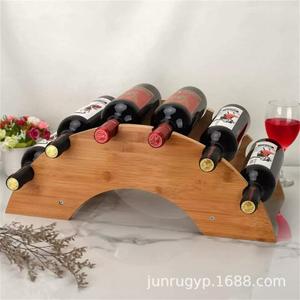 ชั้นวางไวน์ไม้สนแท้สไตล์เรโทร สำหรับจัดแสดงและใช้งานในบ้านหรือบาร์ - Product Image 4