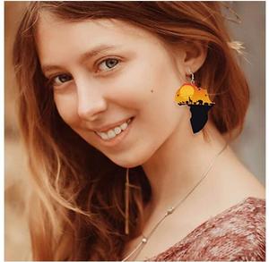 Pendientes de madera para chica afroamericana, pendientes de madera con diseño de chica negra, melanina mágica, <span class=keywords><strong>Popin</strong></span>, Slayin, mi melanina, color negro, excellence - Product Image 4