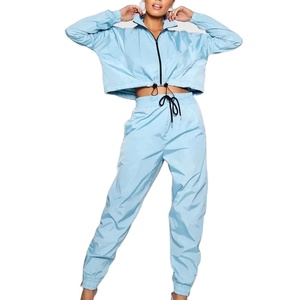 Conjunto de 2 piezas formado por pantalón y pantalón, cintura alta, con cremallera, personalizado, venta al por mayor - Product Image 1