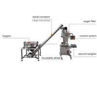 Emballage et scellage stériles de fiole d'épice lait piment machine d'emballage de remplissage de tarière de poudre de protéine de lactosérum de café sec semi-manuel