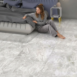 Indian Produced Premium Grade 60x60cm Polished Porcelain Tiles Bianco Design 24x24inch 2x2 Cheap Price Porcelain Floor Tile - Product Image 1