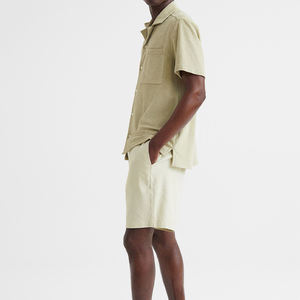 Pantalones cortos de pana de algodón Spandex de nuevo estilo de alta calidad para hombre, pantalones cortos chinos informales con logotipo bordado personalizado para hombre - Product Image 4