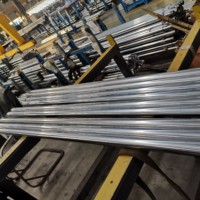1045 varilla de eje de acero cromado duro varilla de pistón 10mm de diámetro cilindro hidráulico de varilla de cromo endurecido lineal suave