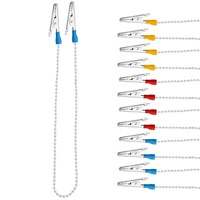 Outils dentaires Clip écharpe écharpes tabliers Clip bavoir Clip perles de fer Clip jetable en acier inoxydable pour fournitures de laboratoire dentaire
