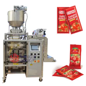 Machine d'emballage automatique de sachets de sauce shampoing liquide à plusieurs voies et à 4 joints latéraux à plusieurs voies Ketchup Sachet de pâte de tomate