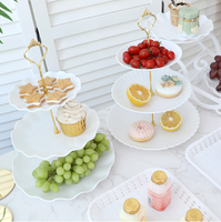 Support à gâteaux multi-niveaux de qualité alimentaire pour salon, plateau à fruits et desserts pour fêtes d'anniversaire, plateau à bonbons et desserts