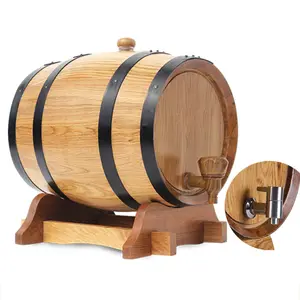 Barile di quercia transfrontaliero fabbrica invecchiato Brandy Red Keg birra birra pacchetto legno barile di vino cottura senza fodera Fdl-h-69872 ISO9001