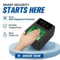 442 Harga Pemindai Sidik Jari Biometrik Pembaca Sidik Jari USB untuk Sensor Kapasitif SDK Pengenalan Multi Sidik Jari Area Keamanan Tinggi