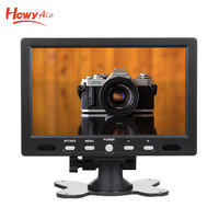 Soporte de entrada de vídeo 7 pulgadas Mini pantalla Lcd para TV y marcha atrás con monitor de altavoz incorporado