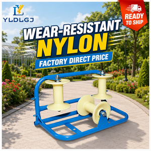 Rullo Guidacavo in Nylon <span class=keywords><strong>per</strong></span> Angoli di Canali, Puleggia di Protezione <span class=keywords><strong>per</strong></span> Posa Sotterranea e Supporto Industriale <span class=keywords><strong>per</strong></span> Comunicazioni - Product Image 1