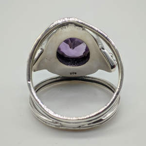 Elegant Handmade Amethyst <b>Ring</b> Adjustable Gemstone Jewelry for Women Featuring Polished <b>Crystal</b> Stone Design for Gifting - Product Image 6