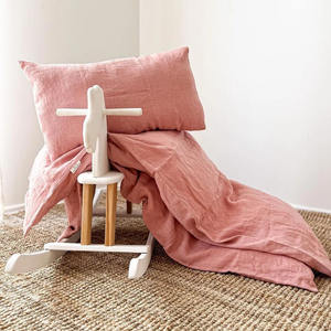 Organic Linen Kids Bedding Nursery <strong>Duvet</strong> <strong>Cover</strong> and Pillowcase Sustainable Bedding for <strong>Toddlers</strong> and Babies - Product Image 5