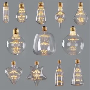 Fabbrica Della cina Antico Stellato Edison Stile Bianco Caldo Dimmable di Cerimonia Nuziale Decorativa Fuochi D'artificio Ha Condotto La Luce Della Lampadina