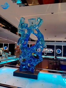 Décoration de maison et d'hôtel moderne et luxueuse, <span class=keywords><strong>sculpture</strong></span> au sol <span class=keywords><strong>en</strong></span> résine transparente, nouveau produit populaire, pièces de décoration - Product Image 5
