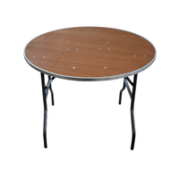 Tables et chaises de banquet rondes/courbes/rectangulaires pliables en bois massif de haute qualité en gros