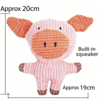 Nouveau jouet pour animaux de compagnie en peluche, jouet couineur apaisant et résistant aux morsures pour chiens en période de dentition, en stock, vente en gros