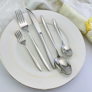 MYD высококачественный современный набор столовых приборов из нержавеющей стали 5 шт. вилка ложка нож для ресторана, отеля, для вечеринки, многоразовая посуда - Product Image 1