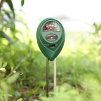 Testeur de fertilité et de nutriments du sol moderne en ABS, testeur compact de compactation du sol, testeur de humidité, de pH et de luminosité du sol, trois fonctions