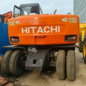 Excavatrice sur pneus Hitachi EX100WD-1 d'origine japonaise 10T à vendre, excavatrice sur pneus Hitachi EX100WD-1 - Product Image 2