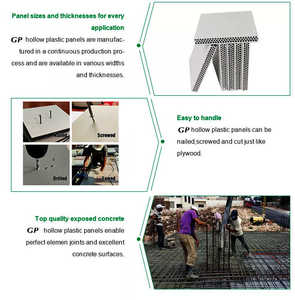 Coffrage en plastique PP creux moderne de 15 mm de haute qualité, fabriqué en Chine, réutilisable plus de 70 fois, haute résistance, certifié ISO 9001, garantie 5 ans - Product Image 5