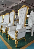 Fauteuil de luxe bon marché pour le trône fauteuil de pédicure en bois