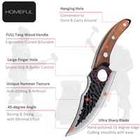 Couteau de chasse à lame fixe robuste, couteau de survie pour le camping, étui en cuir, qualité supérieure, couteau forgé à la main