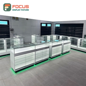 Vitrine à tabac sur mesure, finition mate, étagère en verre, tiroir verrouillable, vitrine à cigarettes - Product Image 4