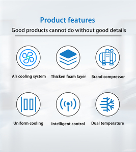 Tủ đông hai cửa bằng thép không gỉ 304, tủ đông đứng và tủ lạnh với các tính năng tiên tiến dành cho siêu thị - Product Image 5