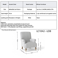 Chaise de canapé simple de luxe vintage français pour la maison et le bar américain chaise de lecture paresseux à dossier haut pour balcon salon loisirs