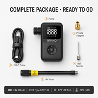 Professional 150PSI Mini Electric Bicycle Inflator Cordless Compressor Digital Display Multi Purpose for Car Bike Motorcycle