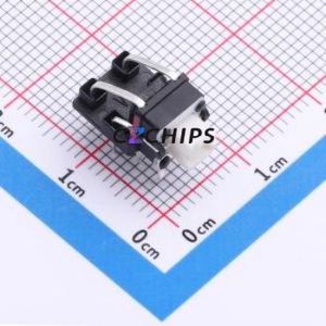 K6-6151F02 Tactile Switch Through hole Component (THT) Switch 1.6N Right Angle Insert 7.3mm 7.35mm - Product Image 1