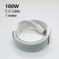 Câble en cuivre pur 2M USB Type-C vers Type-C PD 100W Câble de charge rapide pour téléphone 15 16 17 avec matériau TPE